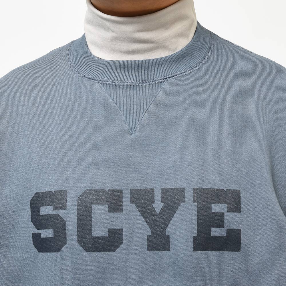 SCYE BASICS サイベーシックス コットン 裏起毛 セットアップ対応 クルーネック スウェット