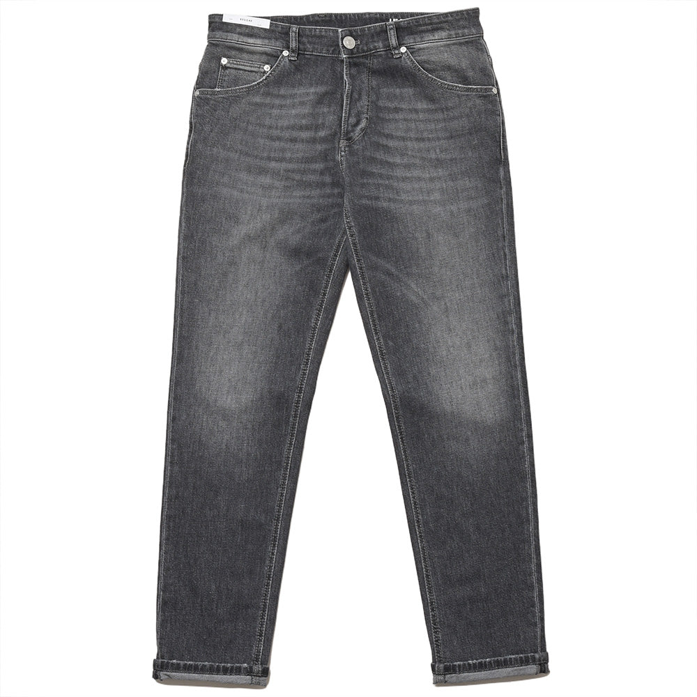 PT TORINO DENIM ピーティートリノデニム コットン ストレッチ ウォッシュド ブラックデニムパンツ REGGAE/TAPERED FIT