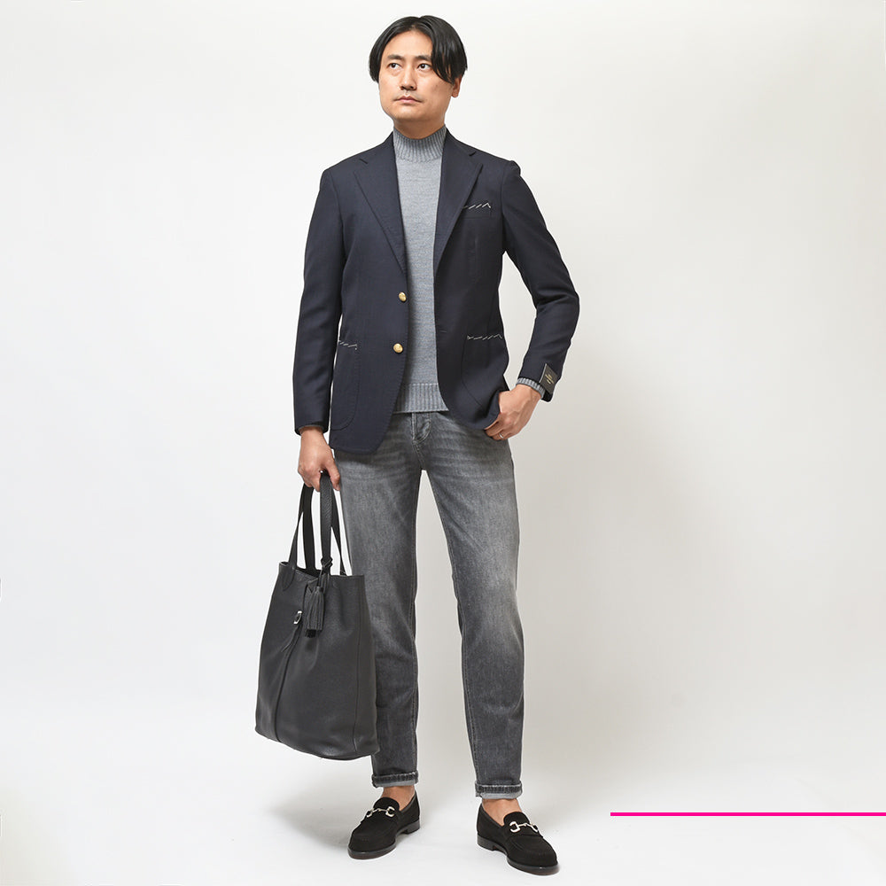 PT TORINO DENIM ピーティートリノデニム コットン ストレッチ ウォッシュド ブラックデニムパンツ REGGAE/TAPERED FIT