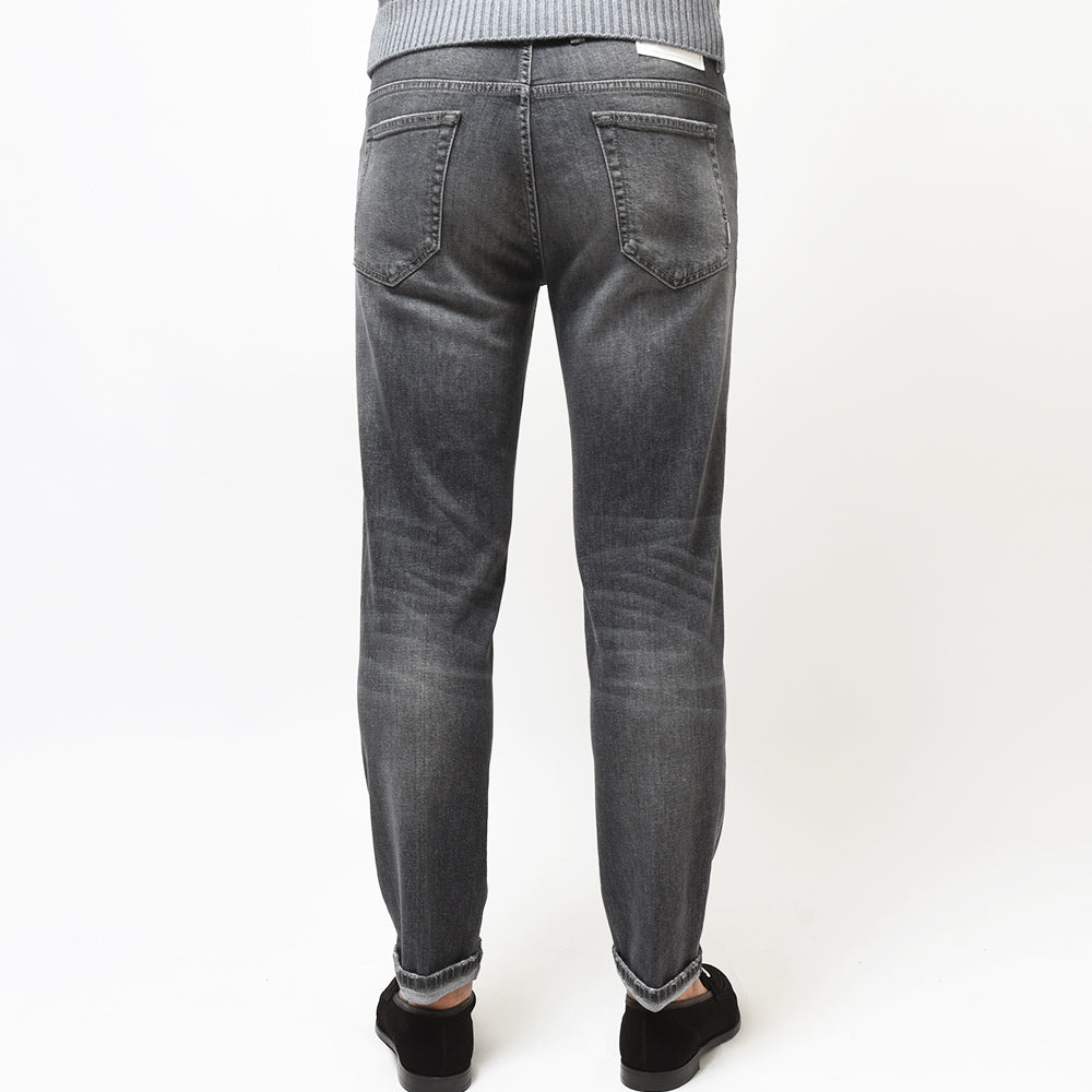 PT TORINO DENIM ピーティートリノデニム コットン ストレッチ ウォッシュド ブラックデニムパンツ REGGAE/TAPERED FIT