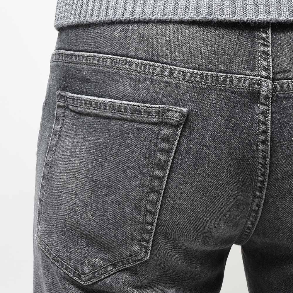 PT TORINO DENIM ピーティートリノデニム コットン ストレッチ ウォッシュド ブラックデニムパンツ REGGAE/TAPERED FIT
