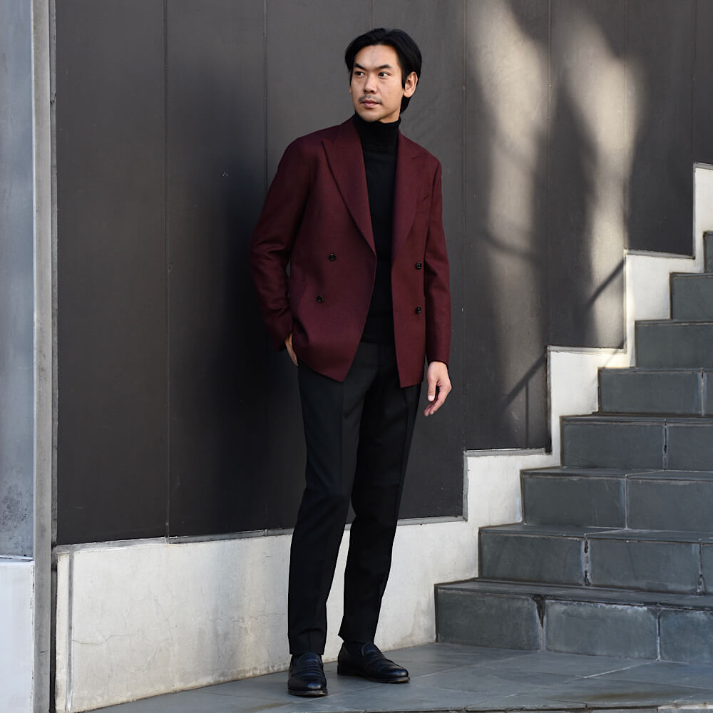 インコテックス / 【限定販売モデル】1プリーツ テクノフランネル パンツ/TAPERED FIT/1TS067-4536A