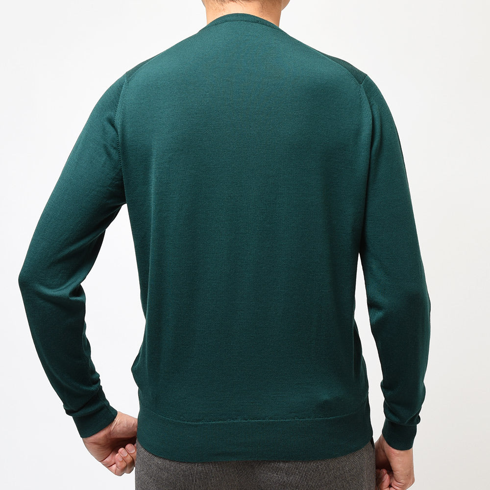 JOHN SMEDLEY ジョンスメドレー SCANLAN メリノウール 30ゲージ クルーネック ニット MODERN FIT