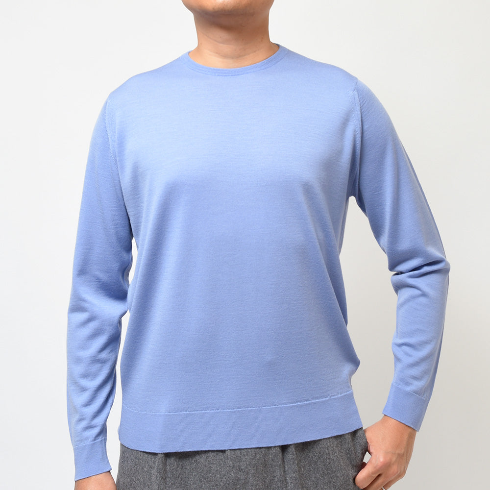 JOHN SMEDLEY ジョンスメドレー SCANLAN メリノウール 30ゲージ クルーネック ニット MODERN FIT