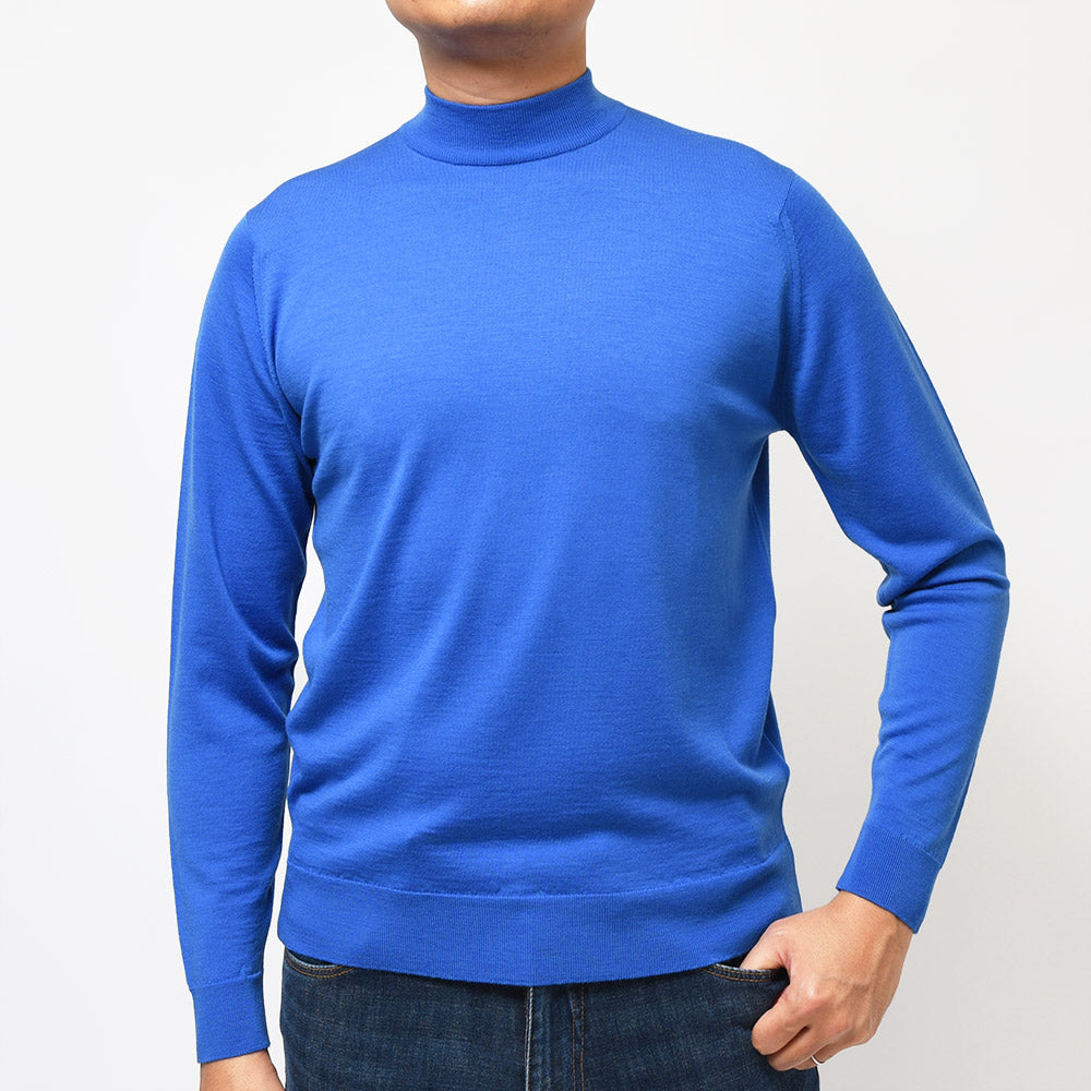 JOHN SMEDLEY ジョンスメドレー KILDAY メリノウール 30ゲージ モックネック ニット MODERN FIT