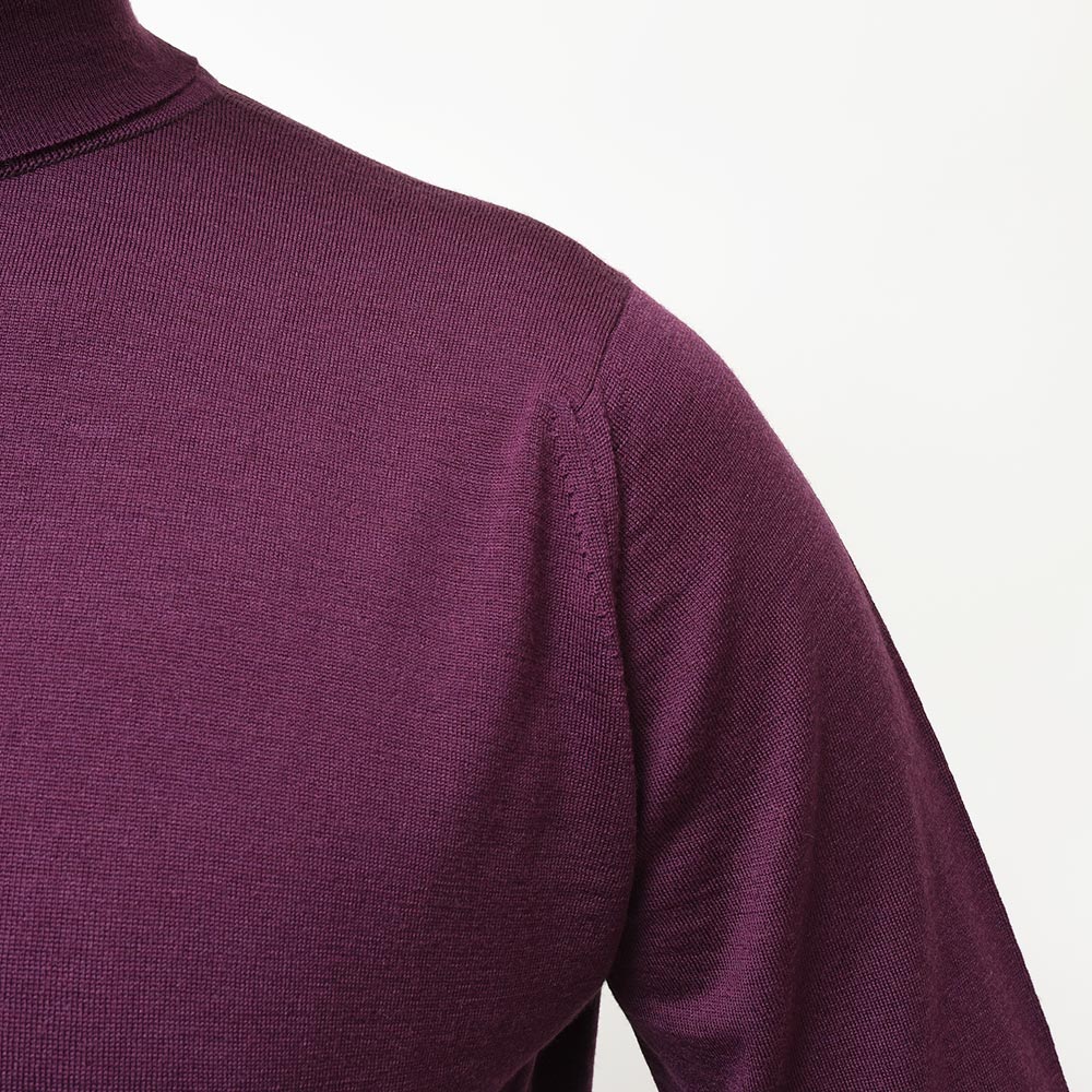 JOHN SMEDLEY ジョンスメドレー LEVINE メリノウール 30ゲージ タートルネック ニット MODERN FIT