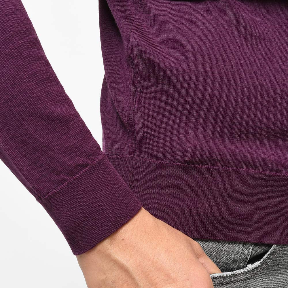 JOHN SMEDLEY ジョンスメドレー LEVINE メリノウール 30ゲージ タートルネック ニット MODERN FIT