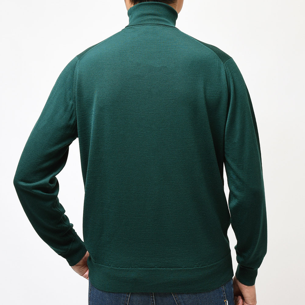 JOHN SMEDLEY ジョンスメドレー LEVINE メリノウール 30ゲージ タートルネック ニット MODERN FIT