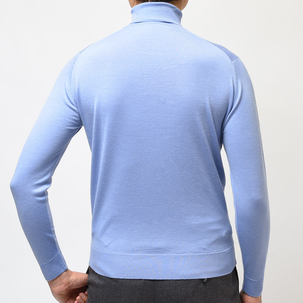 JOHN SMEDLEY ジョンスメドレー LEVINE メリノウール 30ゲージ タートルネック ニット MODERN FIT