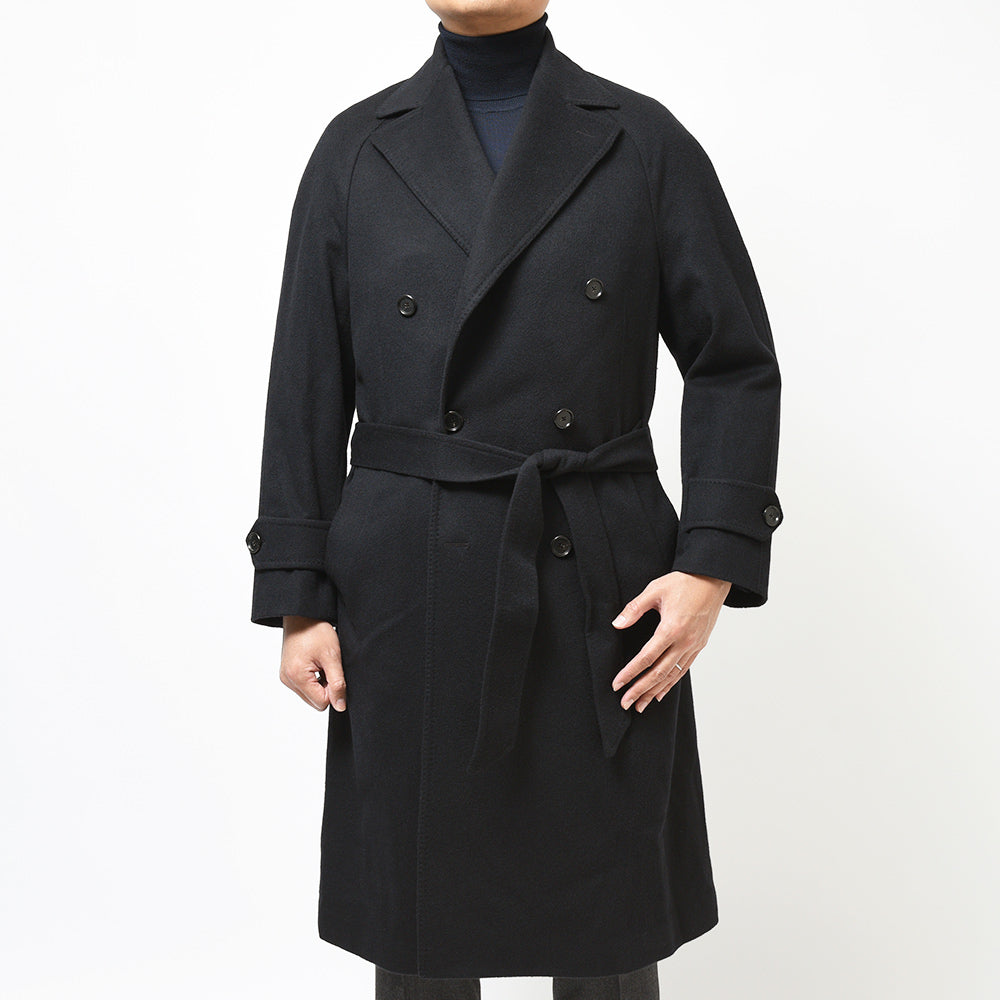 TITO ALLEGRETTO ティト アレグレット カシミヤ フランネル ベルテッド ダブル6Bコート