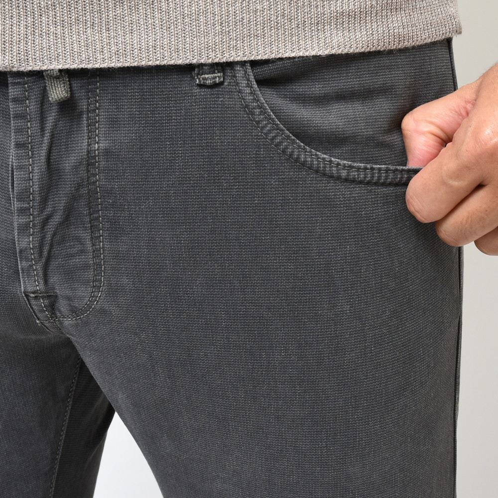 INCOTEX BLUE DIVISION(インコテックス ブルーディヴィジョン) Slim Fit ガーメントダイコットンストレッチピケスリムテーパードパンツ 407-81500