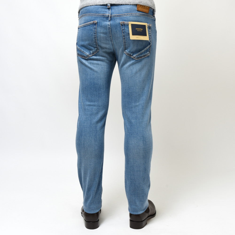 INCOTEX BLUE DIVISION(インコテックス ブルーディヴィジョン) Slim Fit ヴィンテージウォッシュスリムテーパードストレッチデニム 407-81574
