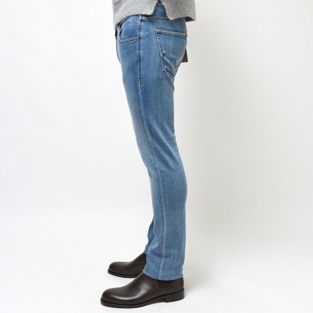 INCOTEX BLUE DIVISION(インコテックス ブルーディヴィジョン) Slim Fit ヴィンテージウォッシュスリムテーパードストレッチデニム 407-81574