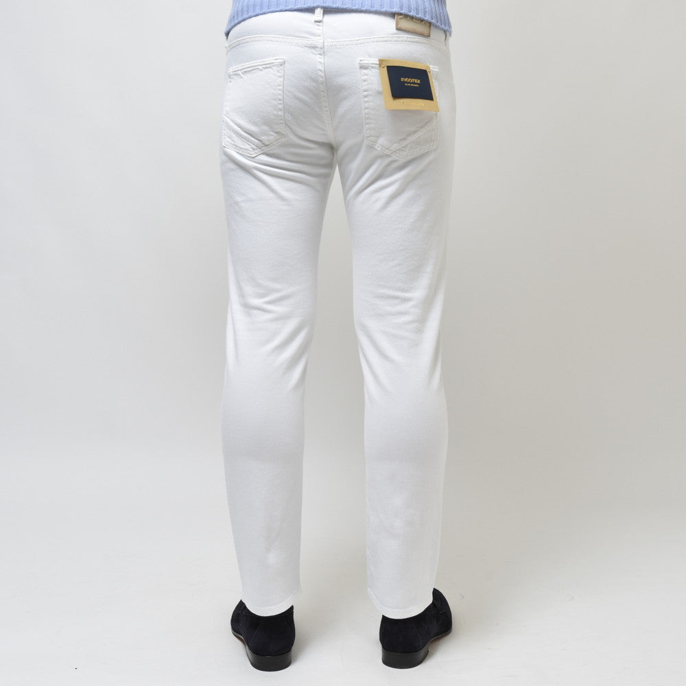 INCOTEX BLUE DIVISION(インコテックス ブルーディヴィジョン) Slim Fit ウォッシュドコットンストレッチドリルスリムテーパードパンツ 407-81578