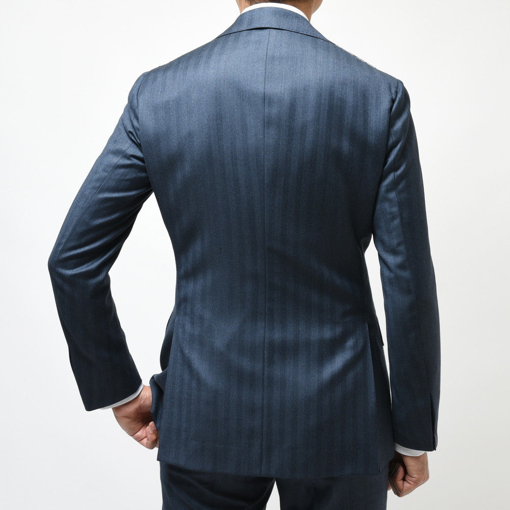 guji(グジ) TROFEOトロフェオ ウールヘリンボーン3B1プリーツスーツ(MADE BY RING JACKET / Ermenegildo Zegnaファブリック使用) 【秋/冬】