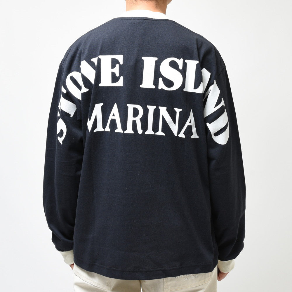 STONE ISLAND(ストーンアイランド) MARINA コットンジャージクルーネックL/Sロゴカットソー 7915224X3