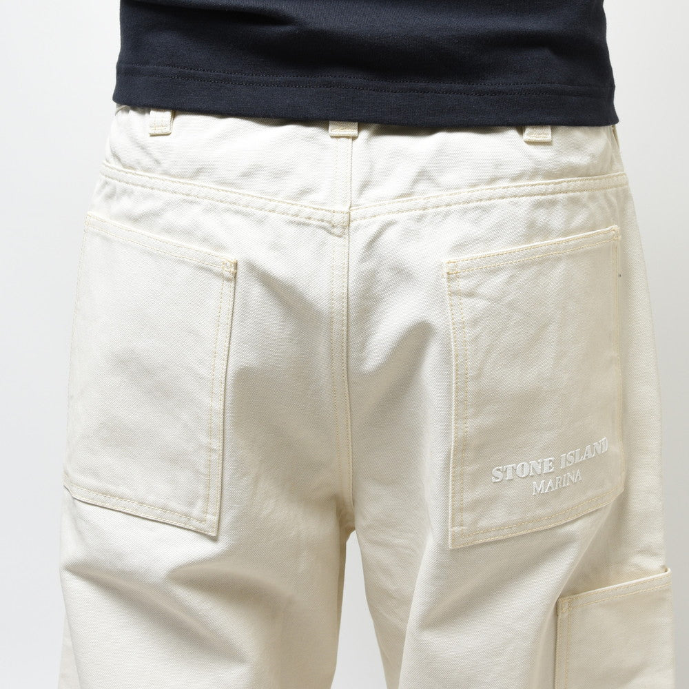 STONE ISLAND(ストーンアイランド) MARINA コーティングコットンキャンバスワークパンツ 7915325X4