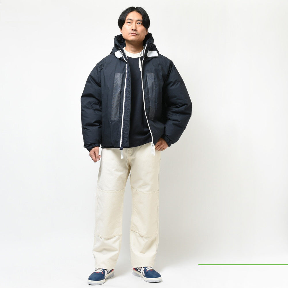 STONE ISLAND(ストーンアイランド) MARINA ワックスコーティングコットンポプリンフーデッドダウンジャケット 7915424X2