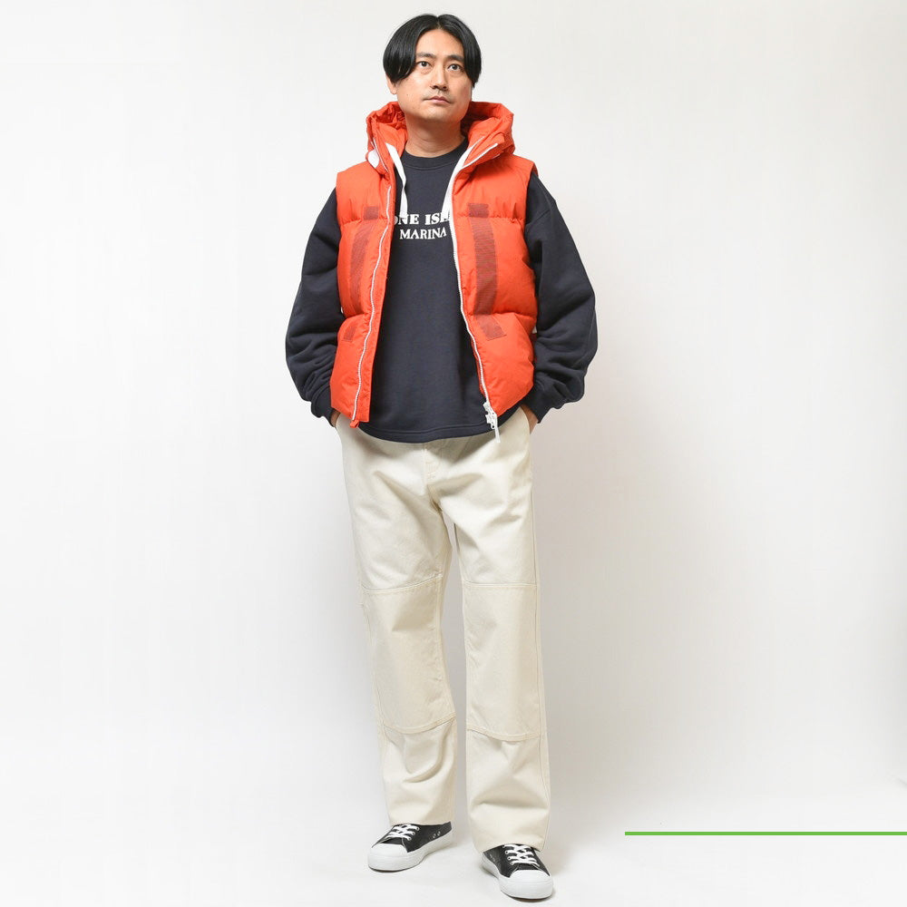 STONE ISLAND(ストーンアイランド) MARINA ワックスコーティングコットンポプリンダウンベスト 7915G09X2