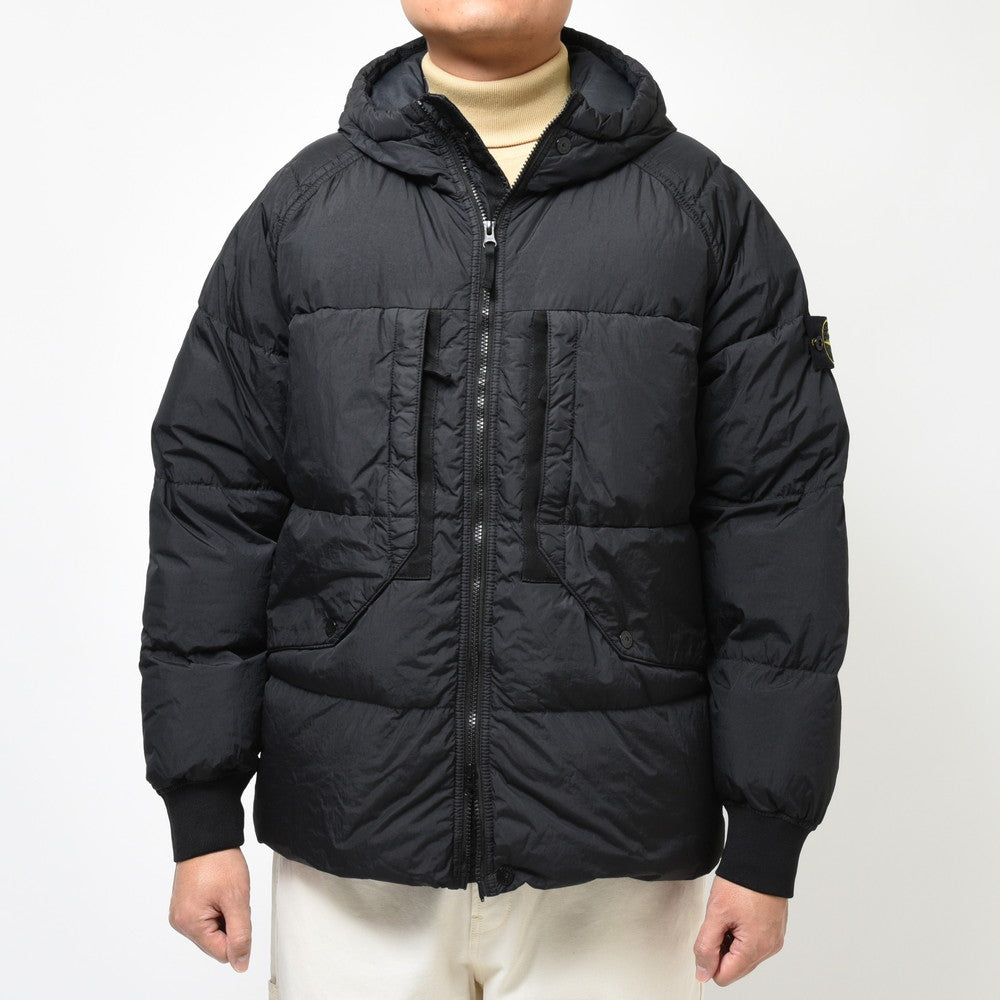 STONE ISLAND(ストーンアイランド) ガーメントダイナイロンレップスフーデッドダウンジャケット 791540723