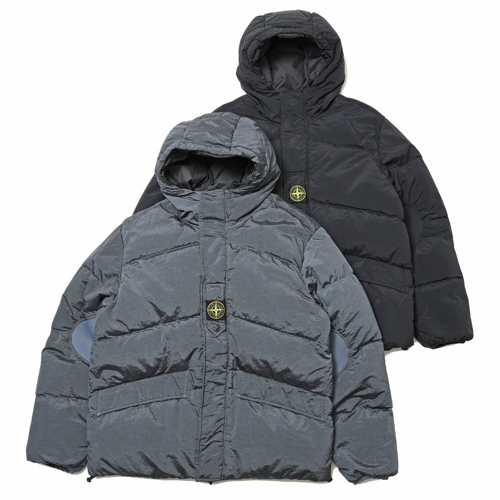 STONE ISLAND(ストーンアイランド) ナイロンメタルリバーシブルフーディダウンジャケット 791542719