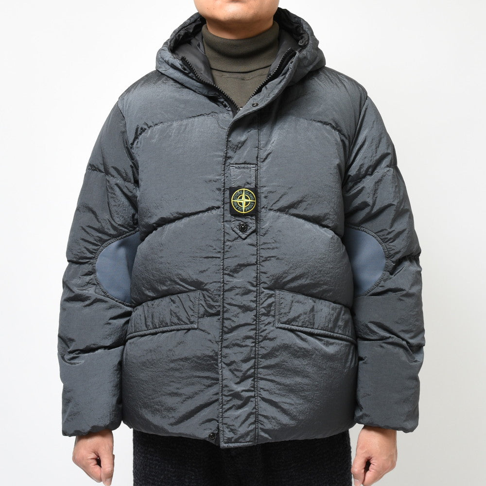 STONE ISLAND(ストーンアイランド) ナイロンメタルリバーシブルフーディダウンジャケット 791542719