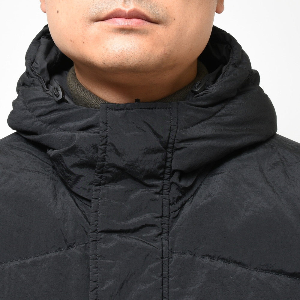 STONE ISLAND(ストーンアイランド) ナイロンメタルリバーシブルフーディダウンジャケット 791542719
