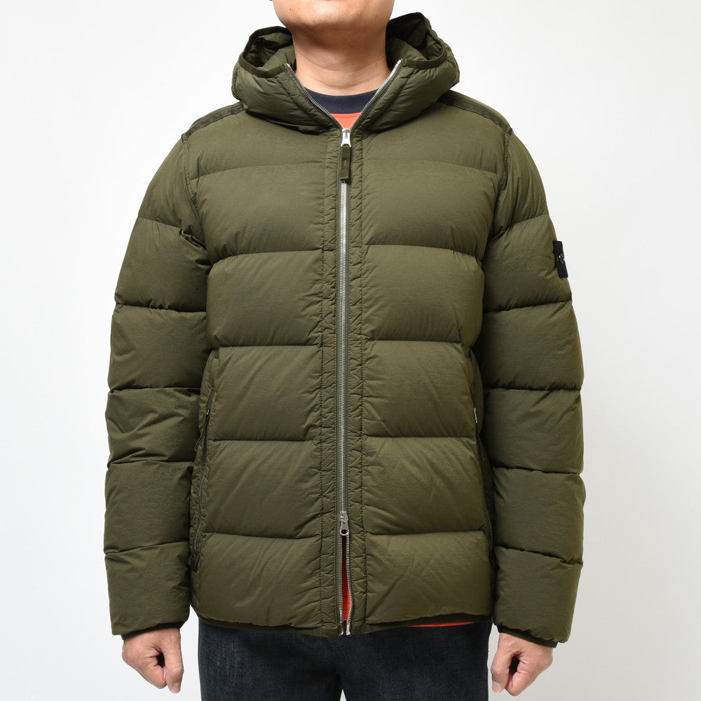 STONE ISLAND(ストーンアイランド) ナイロンストレッチフーデッドダウンジャケット 791543728