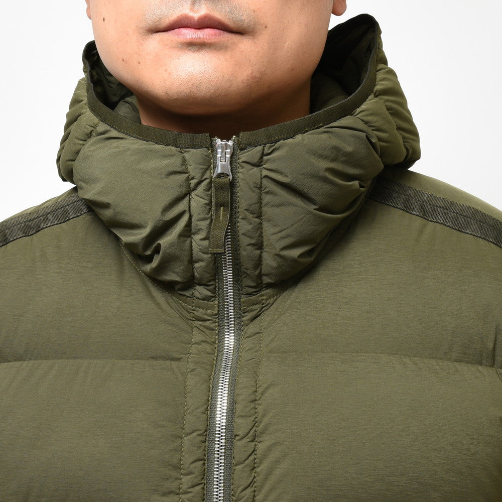 STONE ISLAND(ストーンアイランド) ナイロンストレッチフーデッドダウンジャケット 791543728
