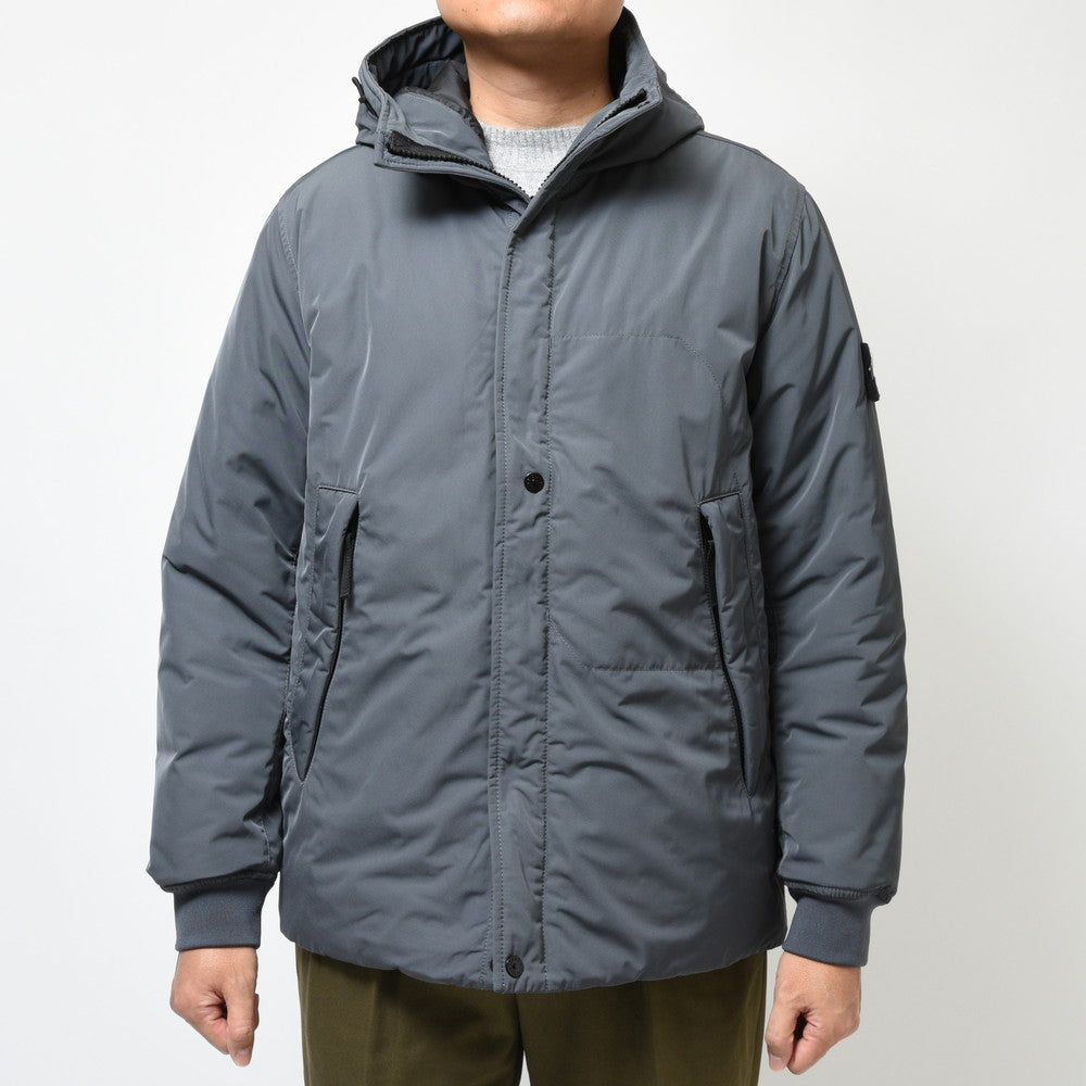 STONE ISLAND(ストーンアイランド) ポリエステルマイクロツイルパデッドフーディブルゾン 791541826