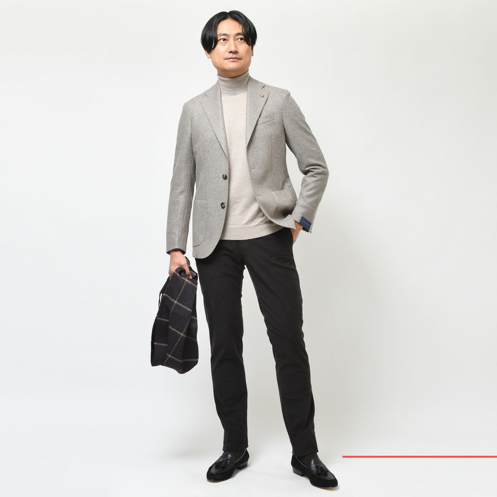 LATORRE(ラトーレ) ウールカシミアフランネル2Bジャケット 214-81746
