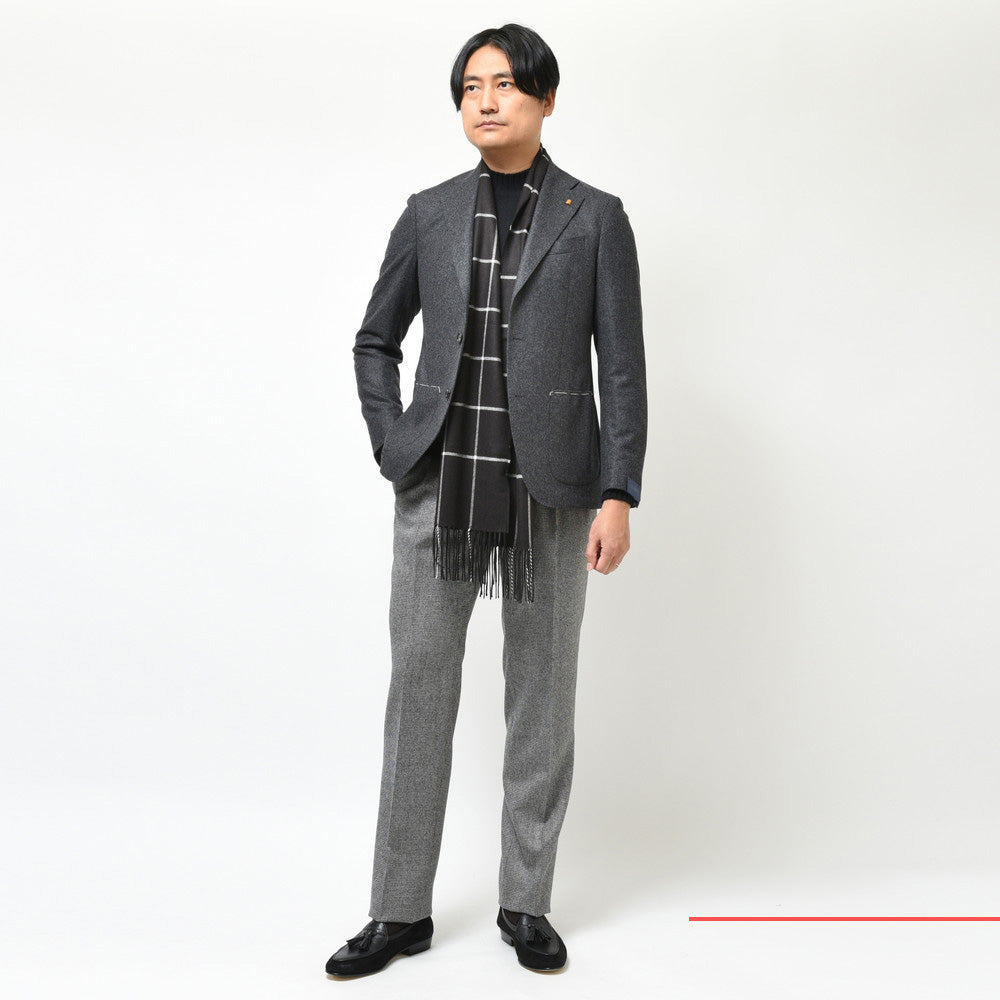 LATORRE(ラトーレ) ウールカシミアフランネル2Bジャケット 214-81746