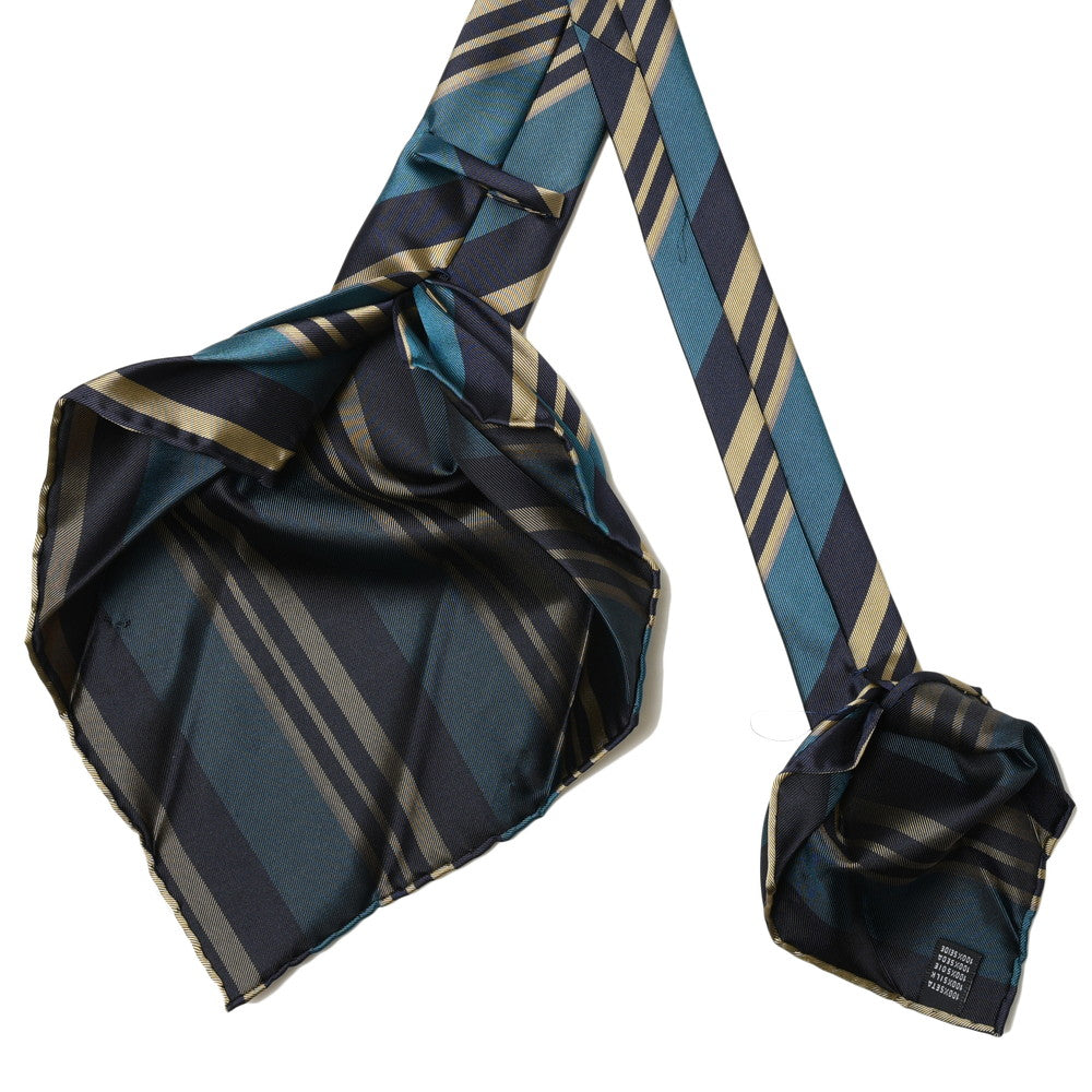 TIE YOUR TIE(タイ ユア タイ) シルクレップストライプセッテピエゲタイ 105876