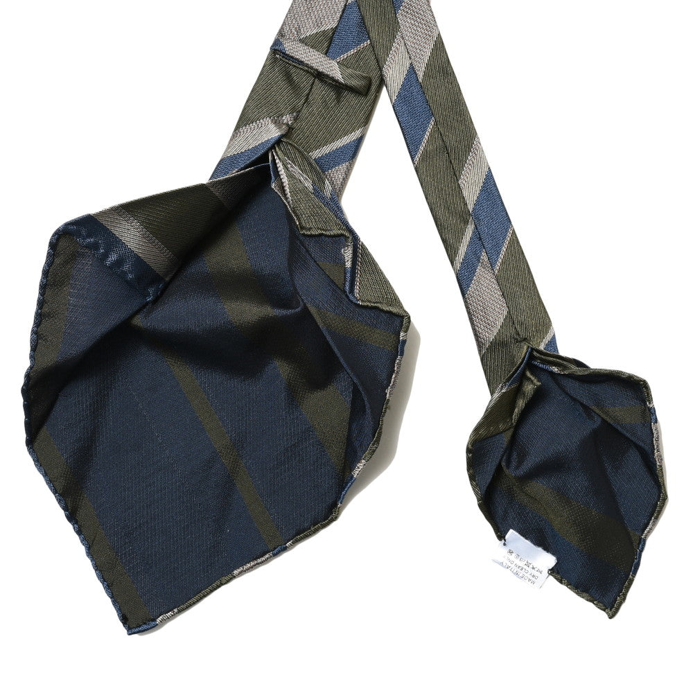 TIE YOUR TIE(タイ ユア タイ) シルクコットンジャガードストライプセッテピエゲタイ 102504