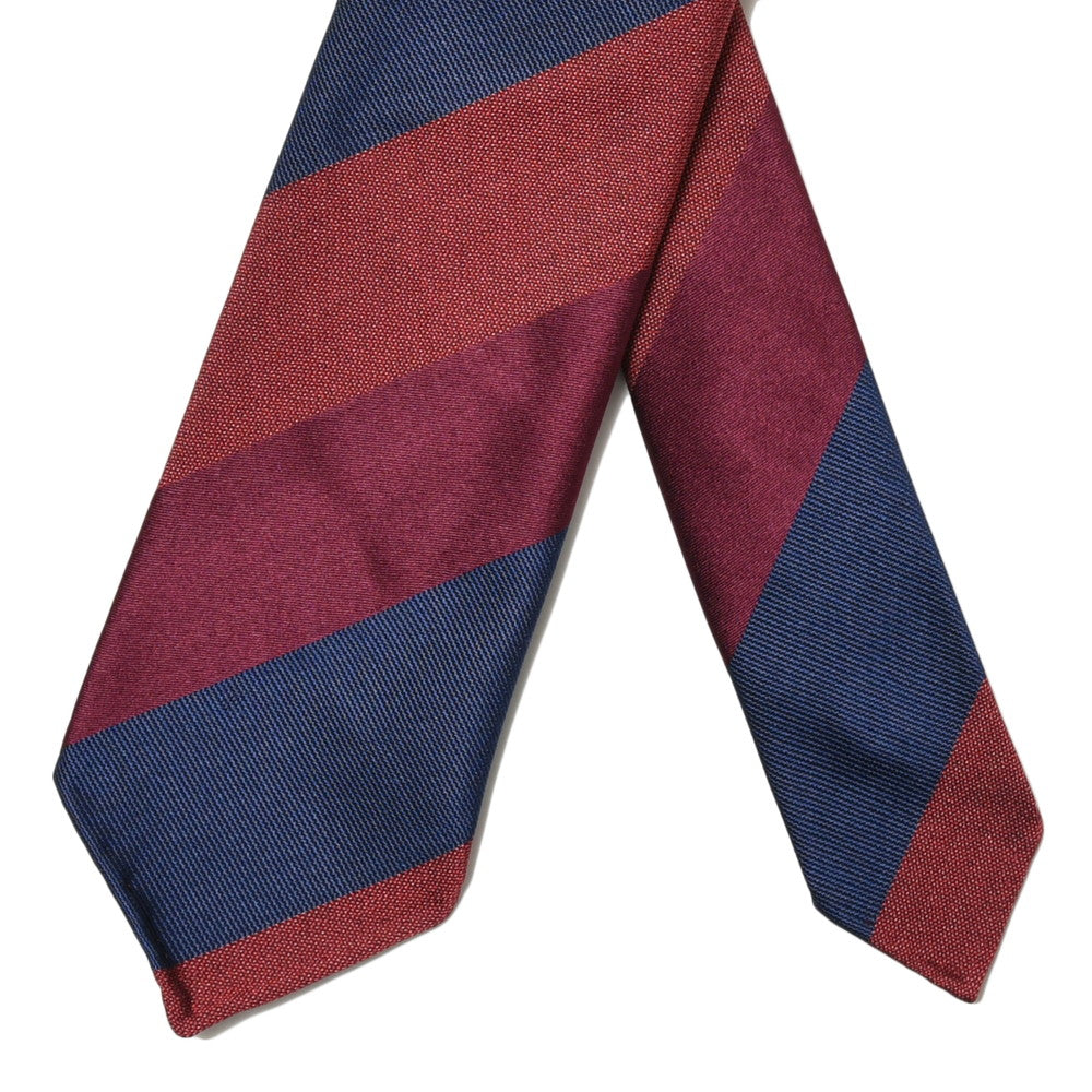 TIE YOUR TIE(タイ ユア タイ) シルクコットンブロックストライプセッテピエゲタイ 99986