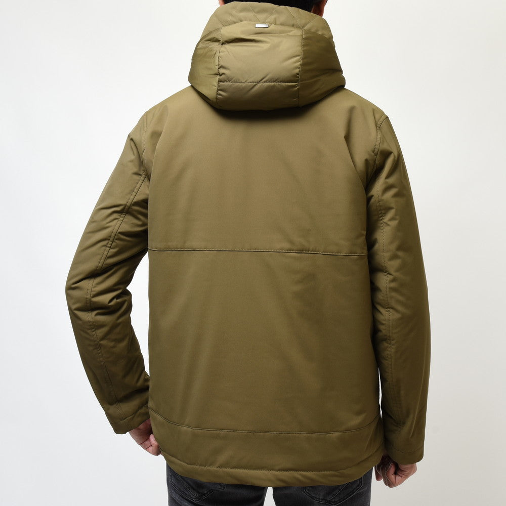 HERNO(ヘルノ) ウォーターレペレントポリエステルタスランファーライニングフーディーブルゾン GC000072U-12343+12004