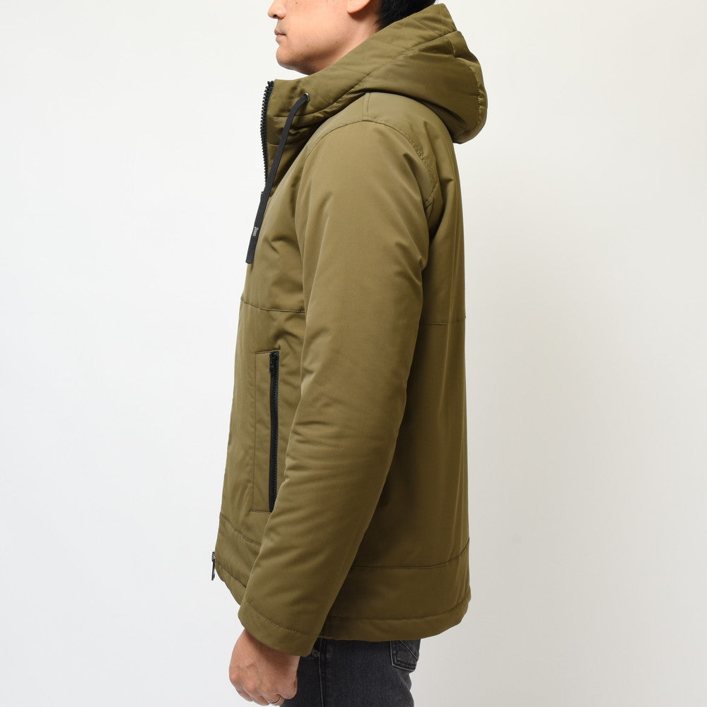 HERNO(ヘルノ) ウォーターレペレントポリエステルタスランファーライニングフーディーブルゾン GC000072U-12343+12004