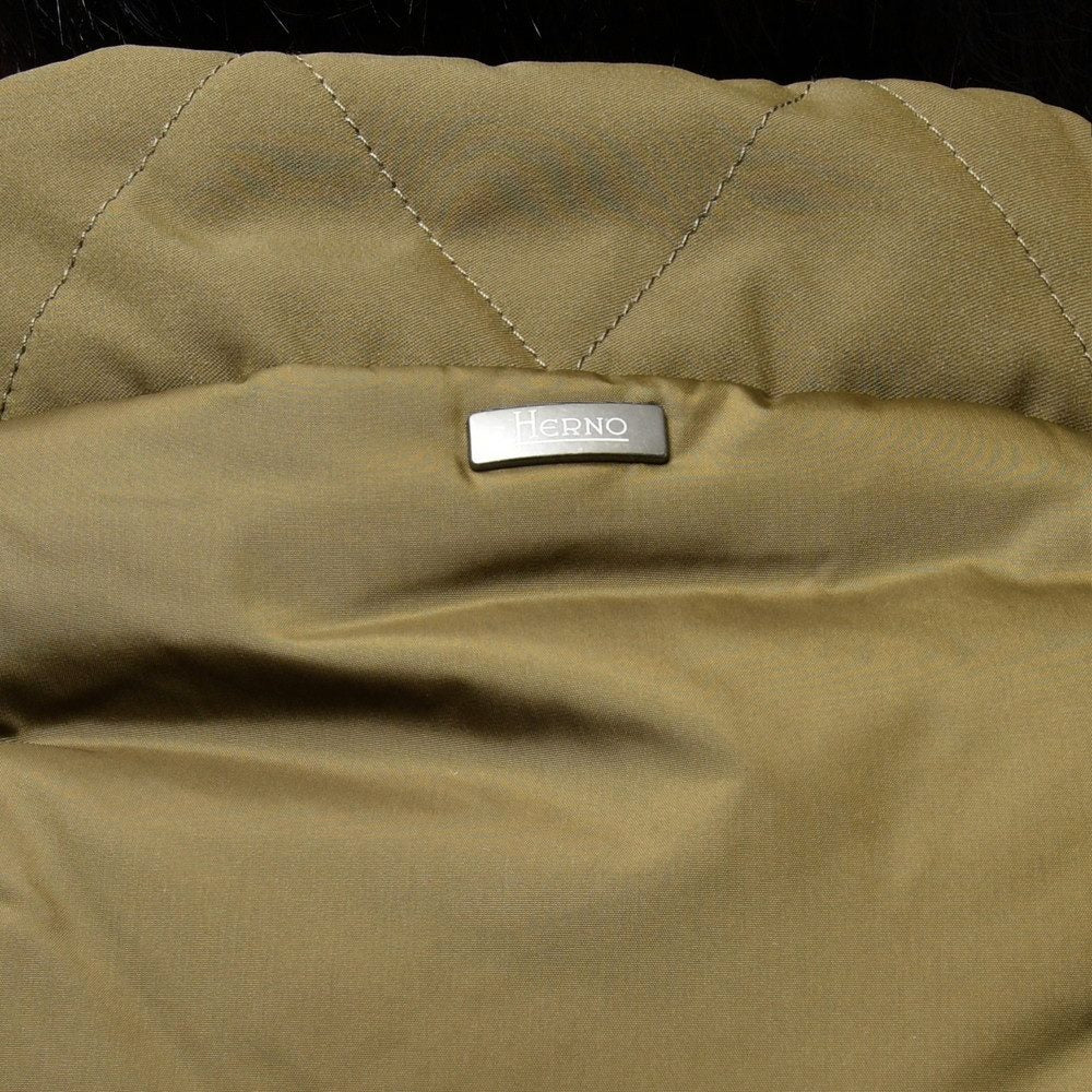 HERNO(ヘルノ) ウォーターレペレントポリエステルタスランファーライニングフーディーブルゾン GC000072U-12343+12004