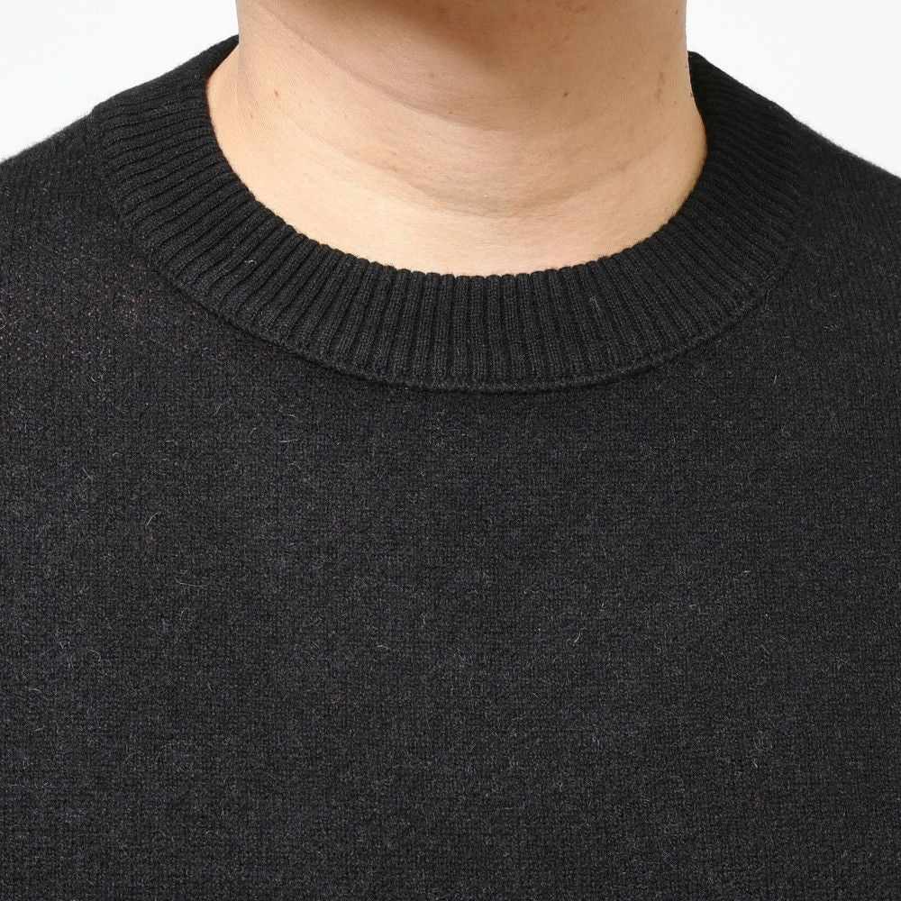 UNPAVED(アンペイブド) ダブルジャガードカシミアオーバーサイズドクルーネックニット KPAV-03