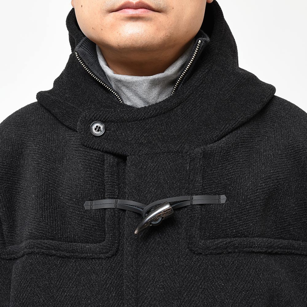 INVERTERE インバーティア Joshua Ellis ジョシュアエリス ウール ヘリンボーン ダッフルコート RELAX FIT