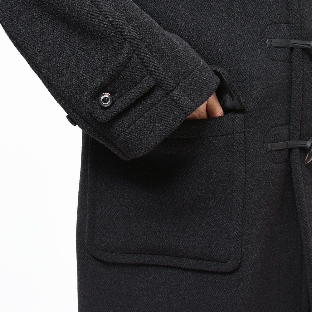 INVERTERE インバーティア Joshua Ellis ジョシュアエリス ウール ヘリンボーン ダッフルコート RELAX FIT