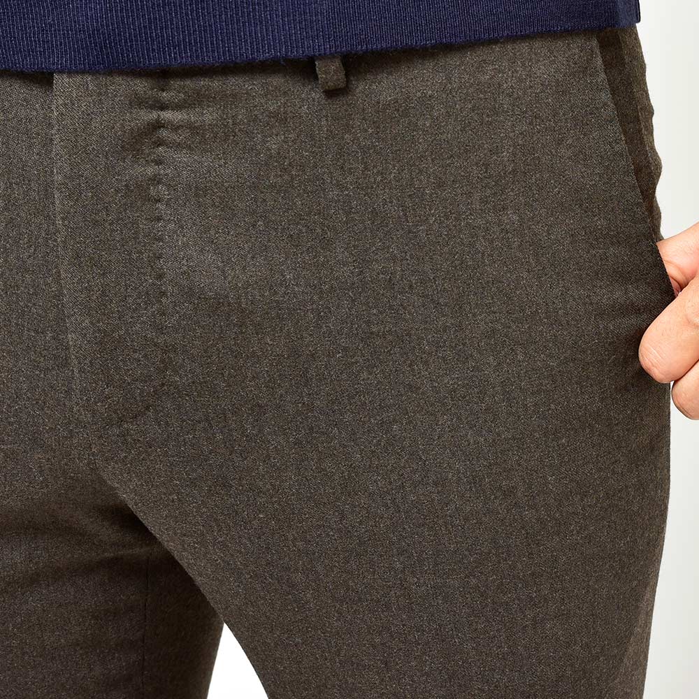 PT TORINO ピーティー トリノ Travel ウォッシャブルライトテクノウールフランネル ストレッチ ノープリーツ ドレスパンツ SUPERSLIM FIT