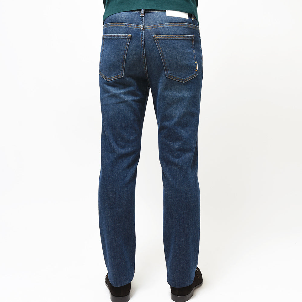 PT TORINO DENIM(ピーティートリノデニム) コットン ストレッチ ウォッシュド デニムパンツ BAND