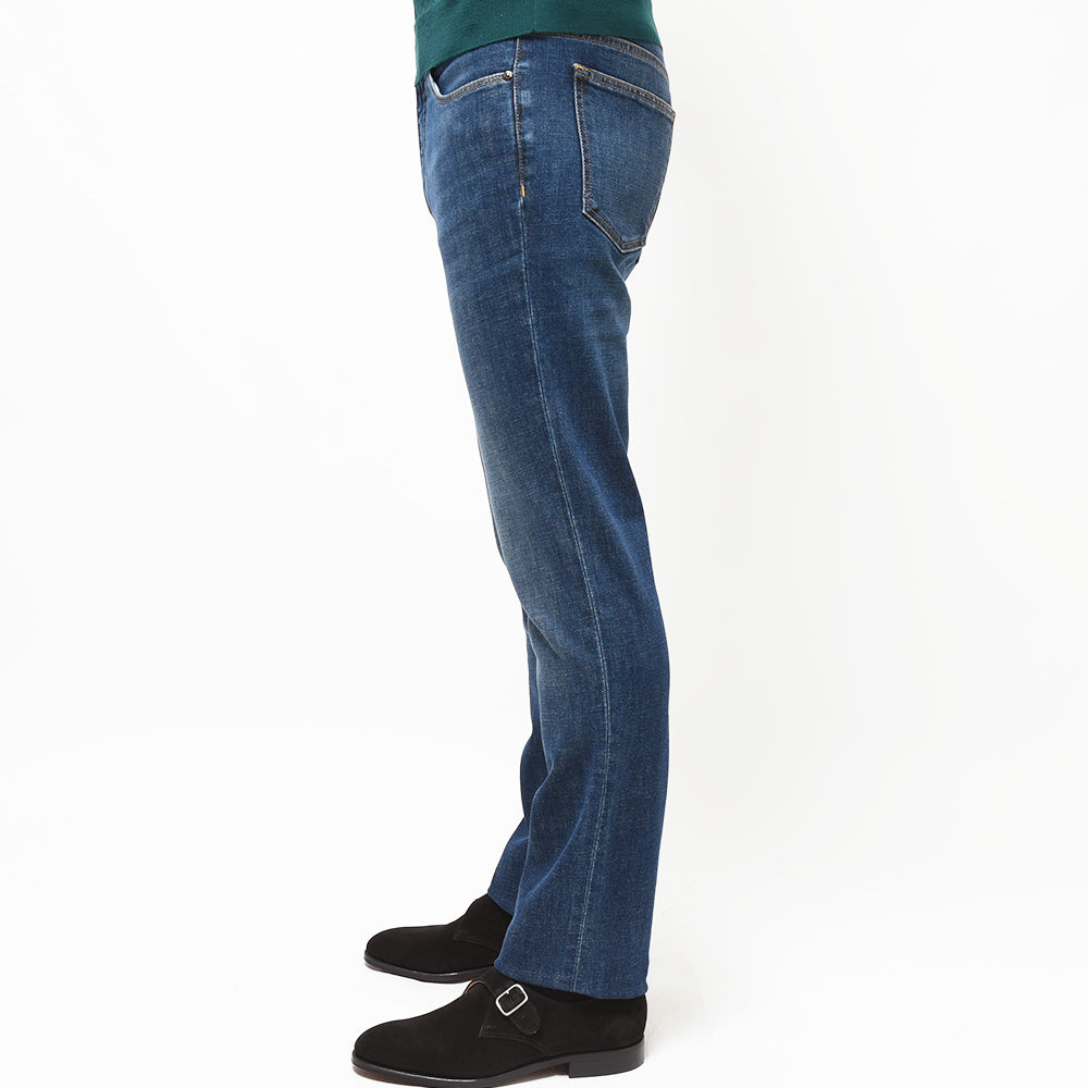 PT TORINO DENIM(ピーティートリノデニム) コットン ストレッチ ウォッシュド デニムパンツ BAND