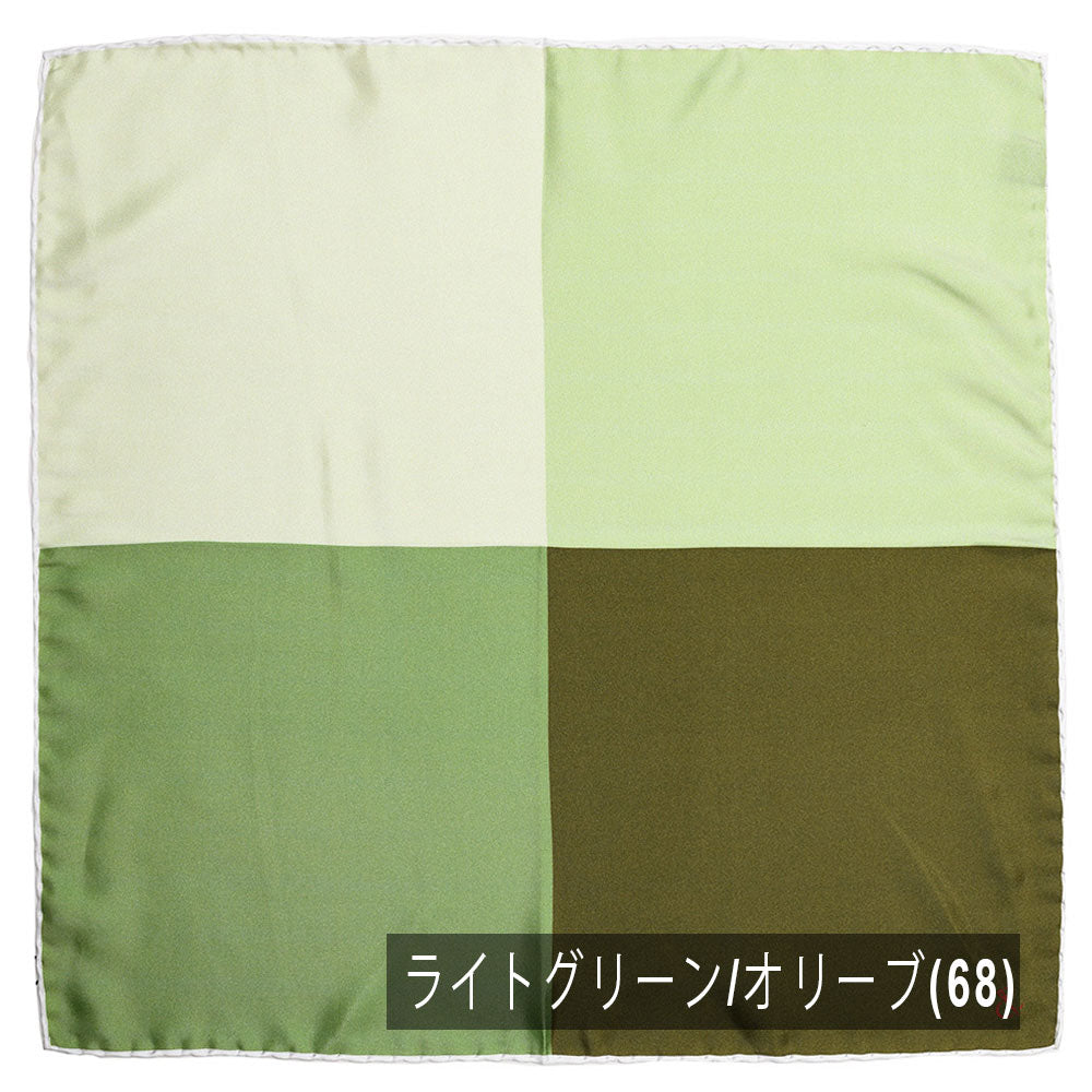ATELIER F&B(アトリエF&B) シルクツイル4カラープリントチーフ 5834