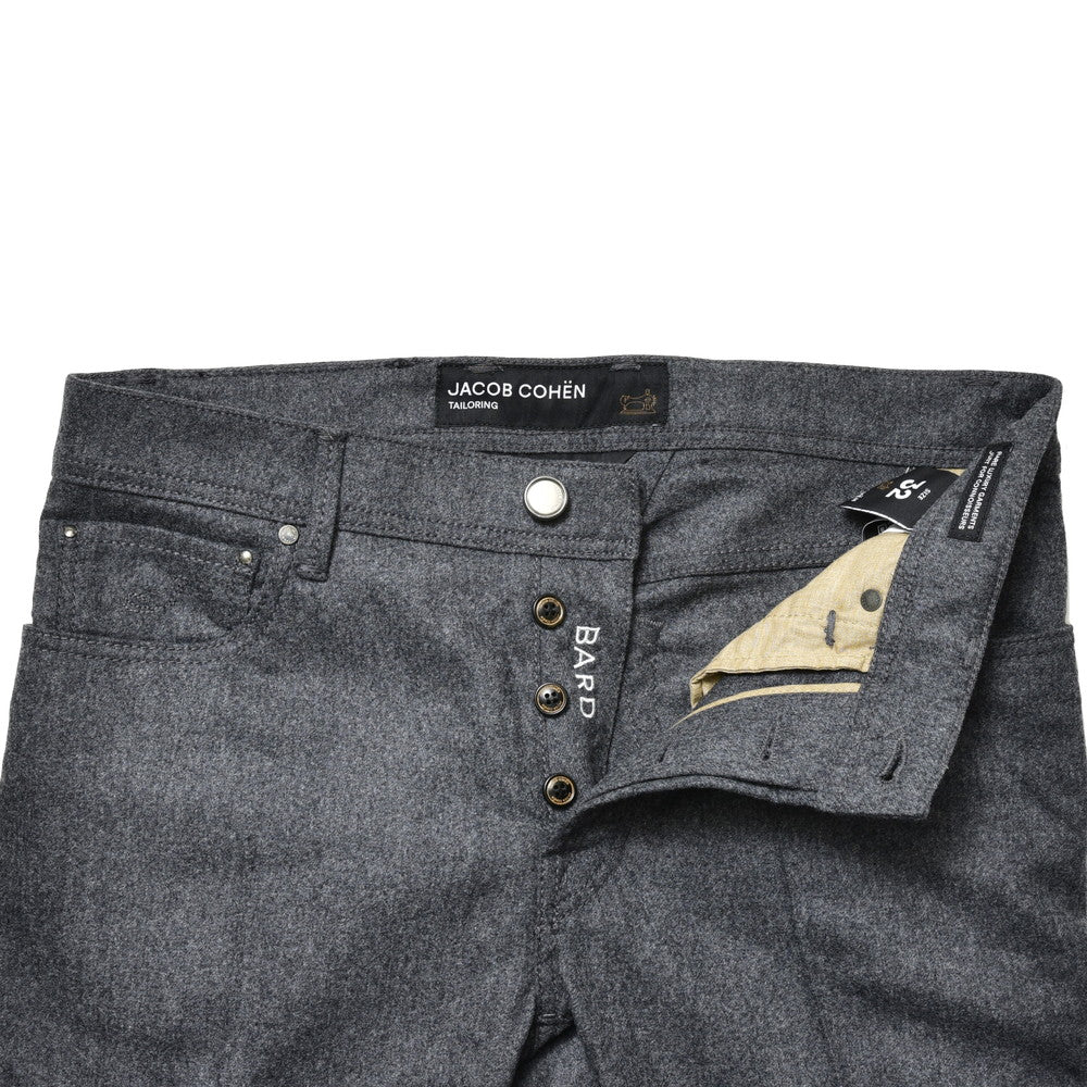 JACOB COHEN(ヤコブコーエン) BARDバード PREMIUM EDITION フランネルストレッチテーパードフィット5ポケットパンツ 226-82608