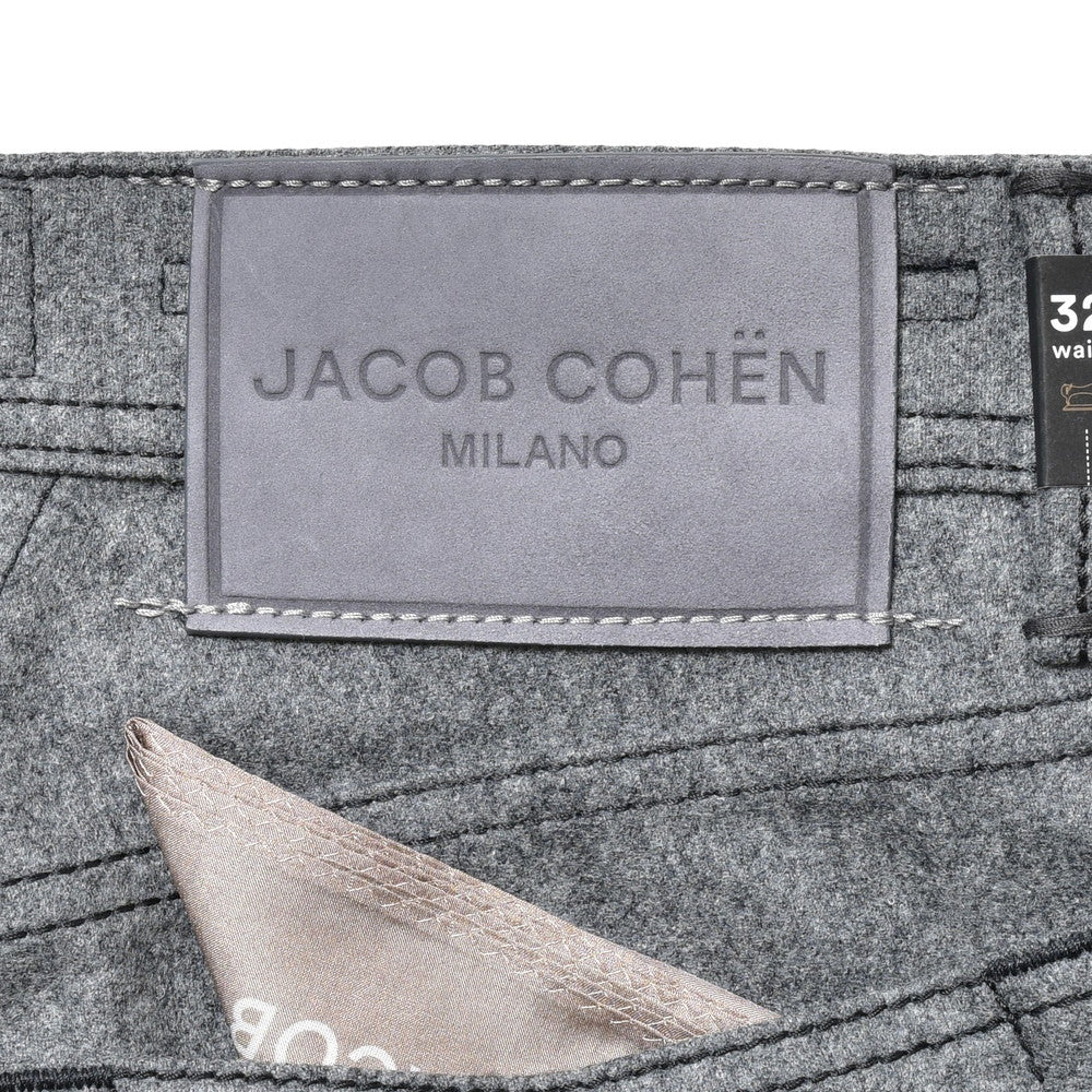 JACOB COHEN(ヤコブコーエン) BARDバード PREMIUM EDITION フランネルストレッチテーパードフィット5ポケットパンツ 226-82608