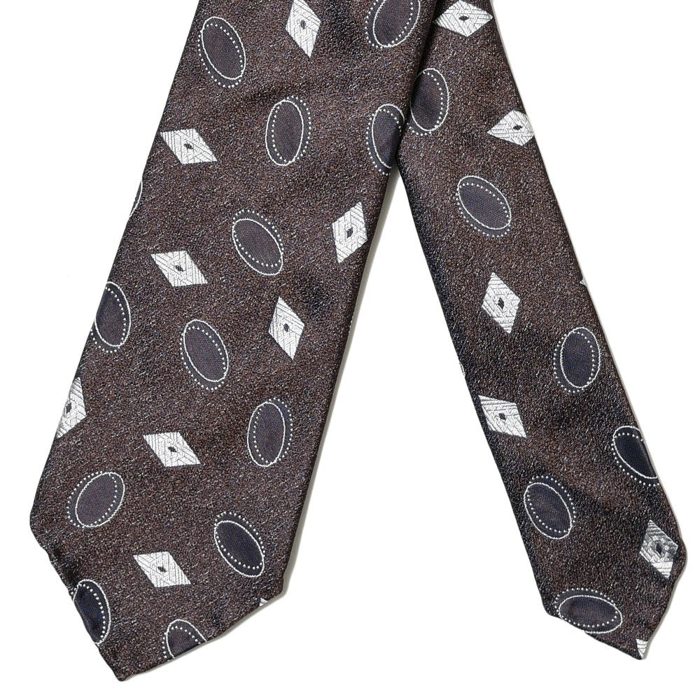 TIE YOUR TIE(タイ ユア タイ) シルクダイヤ&サークルジャガードセッテピエゲタイ 103330