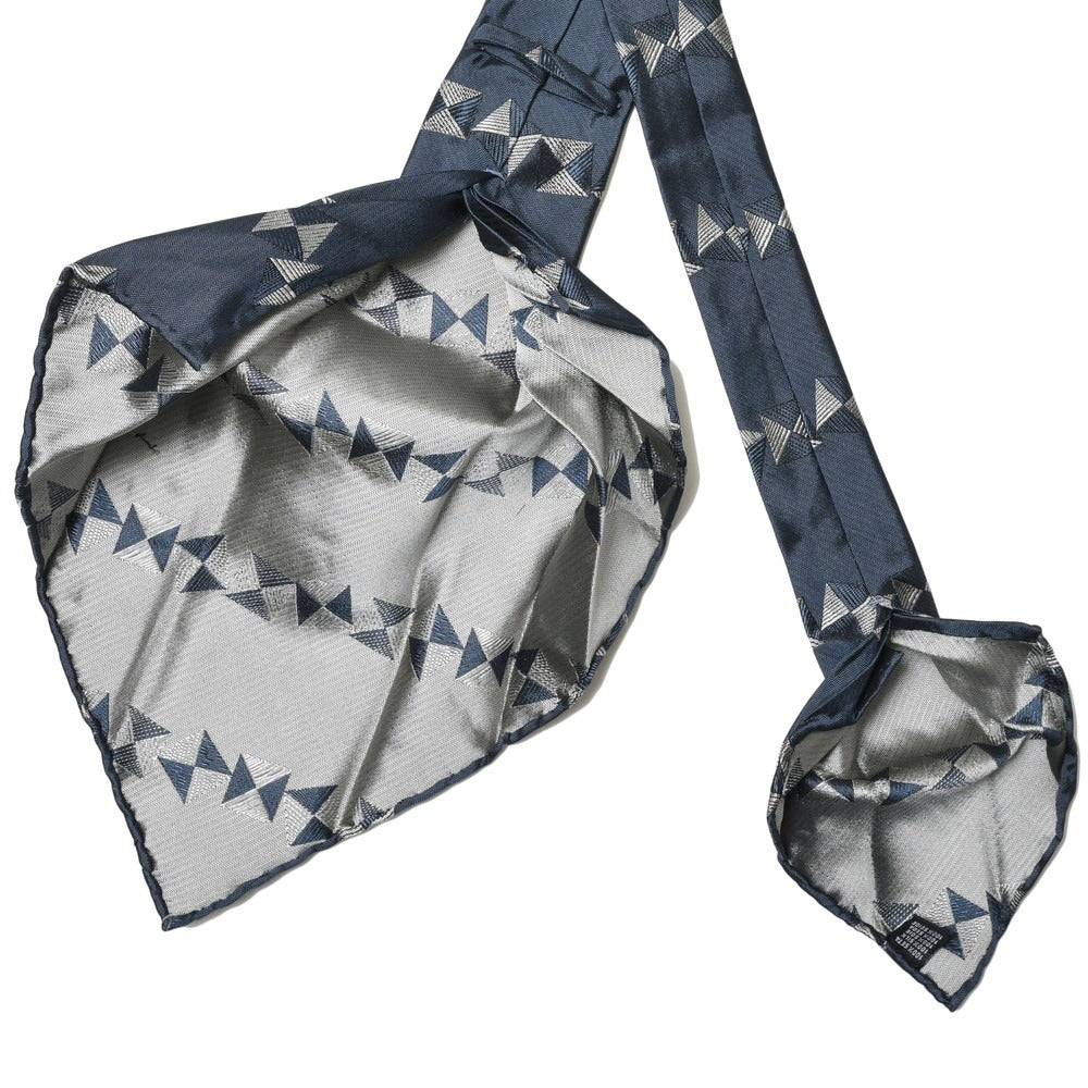 TIE YOUR TIE(タイ ユア タイ) シルクマイクロヘリンボーンスクエアストライプジャガードセッテピエゲタイ VE1158