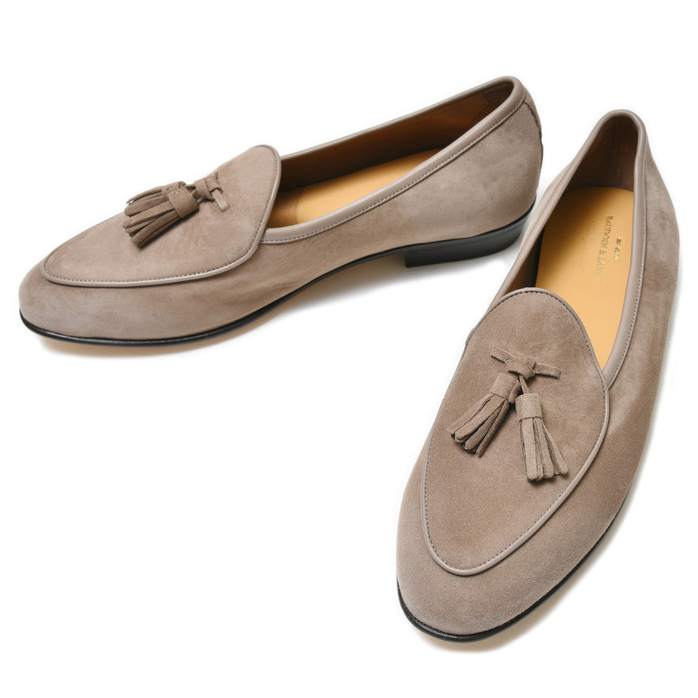 BAUDOIN & LANGE(ボードイン アンド ランジ) ラムスエードタッセルベルジャンシューズ SAGAN CLASSIC TASSELS/89505